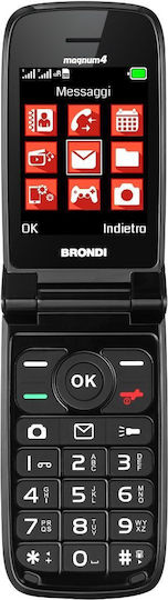 Brondi Magnum 4 Dual SIM Κινητό με Κουμπιά Μαύρο