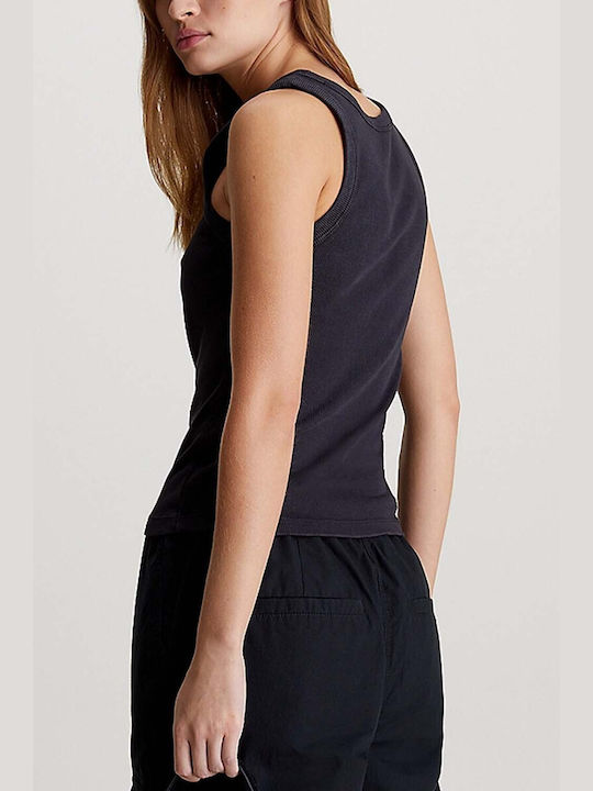 Calvin Klein Women's Blouse Cotton Sleeveless Black