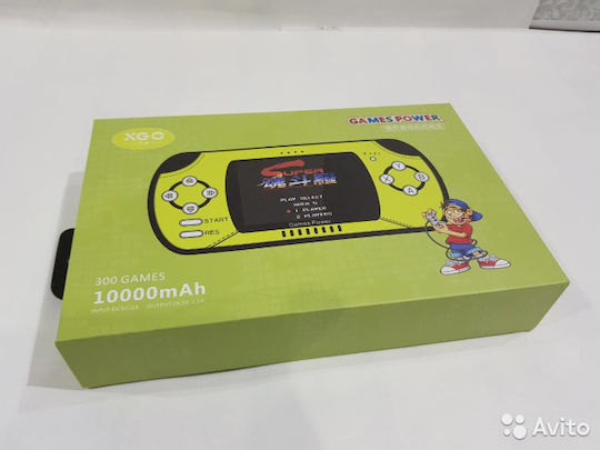 Вградени 300 игри Power Bank 10000mAh Зелен