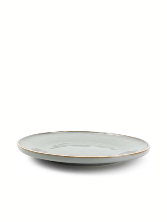 Salt & Pepper Green Eden Plate Shallow Ceramic Green 22.5cm