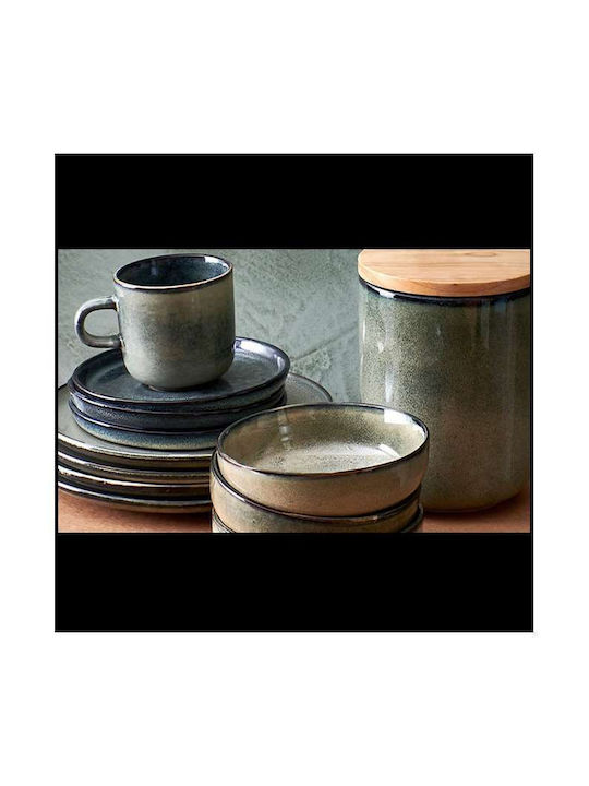 Salt & Pepper Meridian Meridian Πιάτο Βαθύ Κεραμικό Γκρι με Διάμετρο 28cm