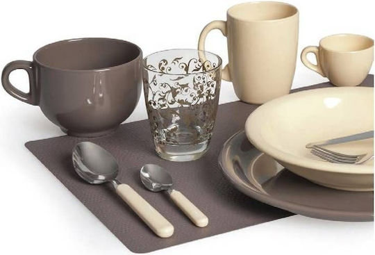 Excelsa Farfurie adâncă Ceramică Gri cu Diametru 22cm Excelsa Farfurie adâncă Ceramică Gri cu Diametru 22cm