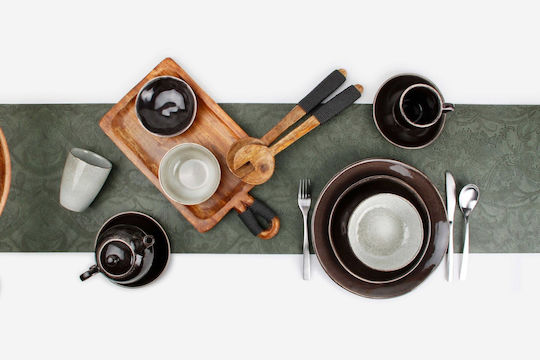Salt & Pepper Artisan Πιάτο Βαθύ Κεραμικό Πράσινο με Διάμετρο 21.8cm