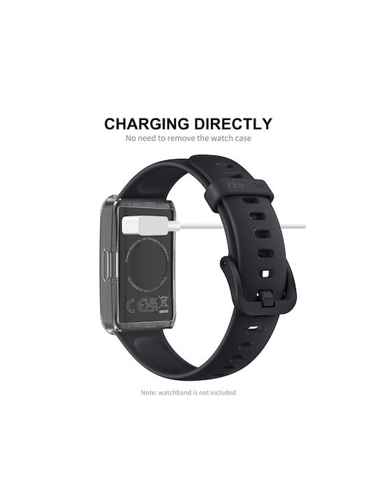 Hat-prince Full Coverage Силиконов Калъф в Прозрачен цвят за Huawei Band 8