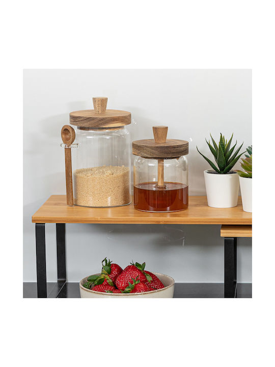 Estia ALLURE Vase General Use with Lid Glass Transparent 850ml