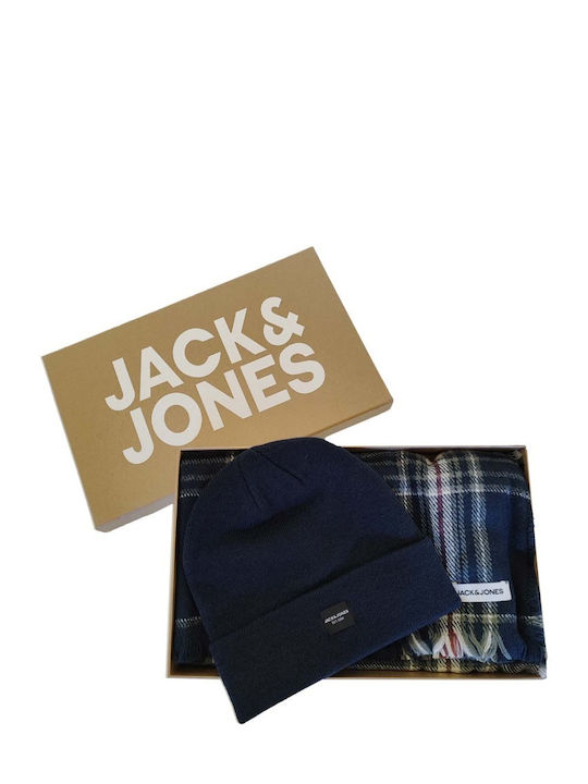 Jack & Jones Ανδρικό Σετ με Σκούφο Navy Blazer