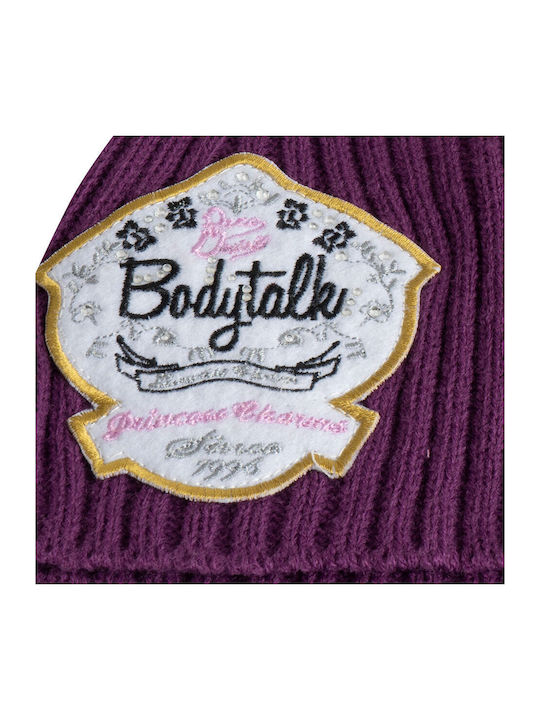 Beanie Ανδρικός Σκούφος Πλεκτός σε Μωβ χρώμα