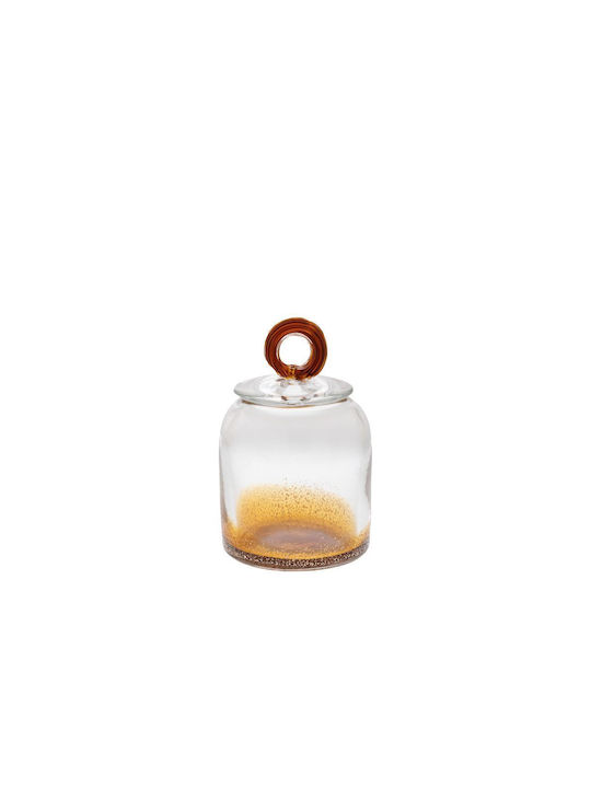 Iliadis Vase General Use with Lid Glass Transparent 12x12x18.5cm