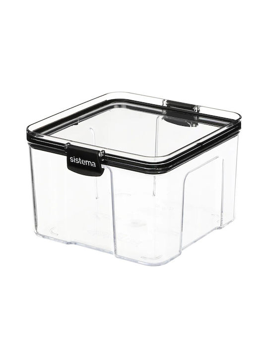 Sistema Plastic Lunch Box Ultra Black 1400ml