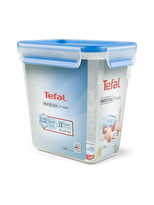 Tefal Clip & Close Δοχείο Φαγητού Πλαστικό Μπλε Κατάλληλο για Φούρνο Μικροκυμάτων 1600ml