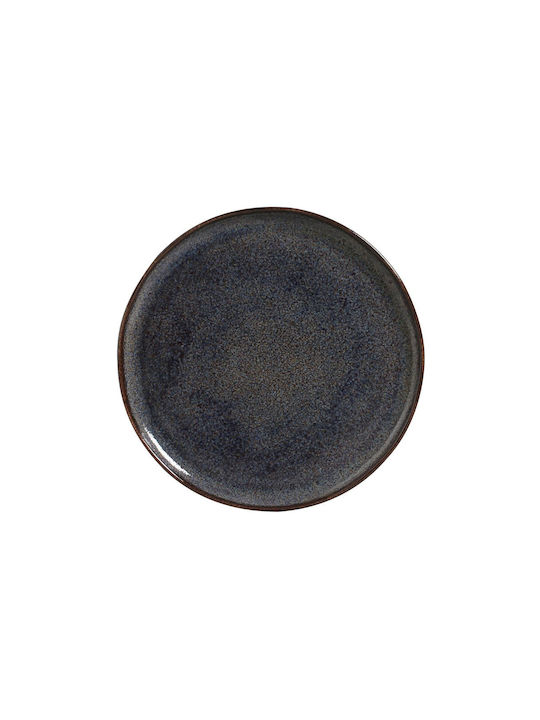 Porto Brasil Organic Titanium Πιάτο Γλυκού Κεραμικό Μπλε με Διάμετρο 21.5cm