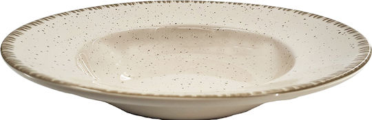 XM-Casa Plate Pasta made of Porcelain White with Diameter 27cm