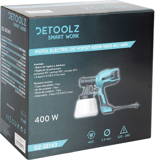 Detoolz Електрически боен пистолет 350W с капацитет 1лт