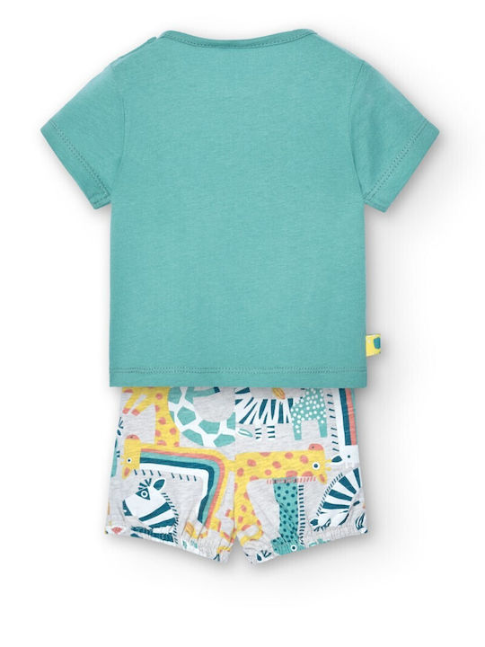 Boboli Kinder Set mit Shorts Sommer 2Stück Green