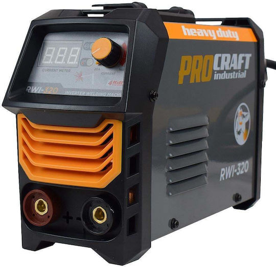ProCraft RWI 320 Електрожен Inverter ММА с Максимален Ток на Заваряване 160Спецификация и Работен Цикъл 40%
