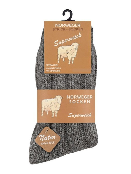 Norweger Ανδρικές Κάλτσες Γκρι - Ανθρακί 2Pack Norweger Ανδρικές Κάλτσες Γκρι - Ανθρακί 2Pack