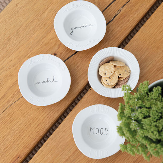 Raeder Dip Serving Bowl Round made of Porcelain White with Diameter 12cm