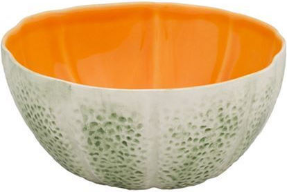 Bordallo Pinheiro Melon Servierschüssel Rund Keramik mit Durchmesser 15cm