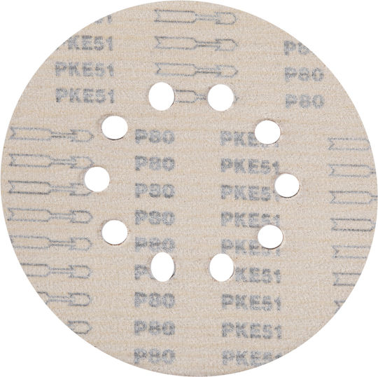 Detoolz Foie de Lustruit pentru Mașină de Lustruit Excentrică K80 cu 10 Găuri 215x215mm Set 1buc