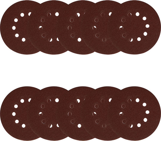 Detoolz Foie de Lustruit pentru Mașină de Lustruit Excentrică K80 cu 10 Găuri 215x215mm Set 1buc