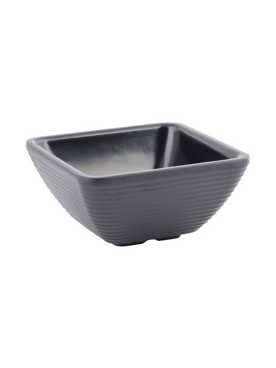 Tablecraft Dip-Schüssel Platz aus Melamin Schwarz 7.77x7.77cm