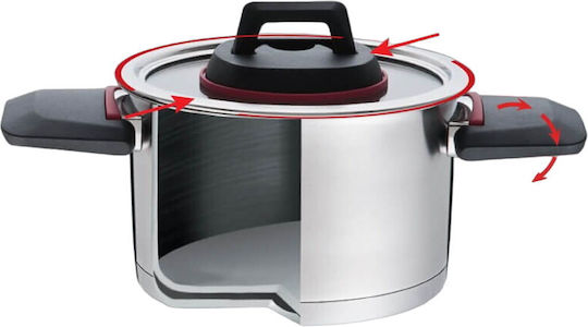 Maestro Deep Stainless Steel Pot 2.3lt / 18cm