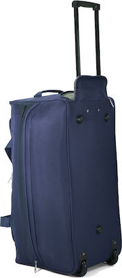 Benzi Wheeled Fabric Sack Voyage 63lt Blue L65xW30xH32cm