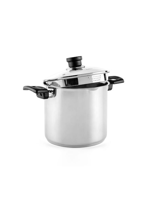 Luigi Ferrero Tiefer Edelstahl-Topf 5.6Es / 20cm