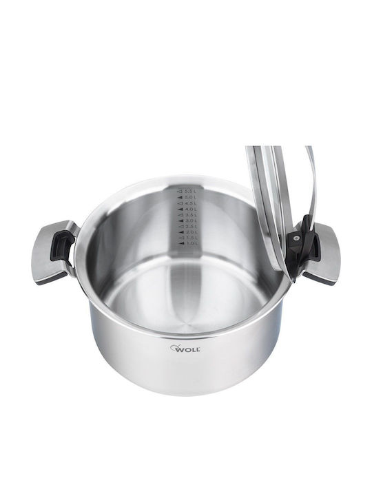 Woll Concept Pro Flacher Edelstahl-Topf 4Es / 24cm