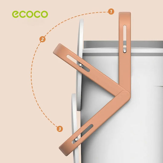Ecoco Кош За Боклук За Шкаф Пластмасов Бял 10 lt