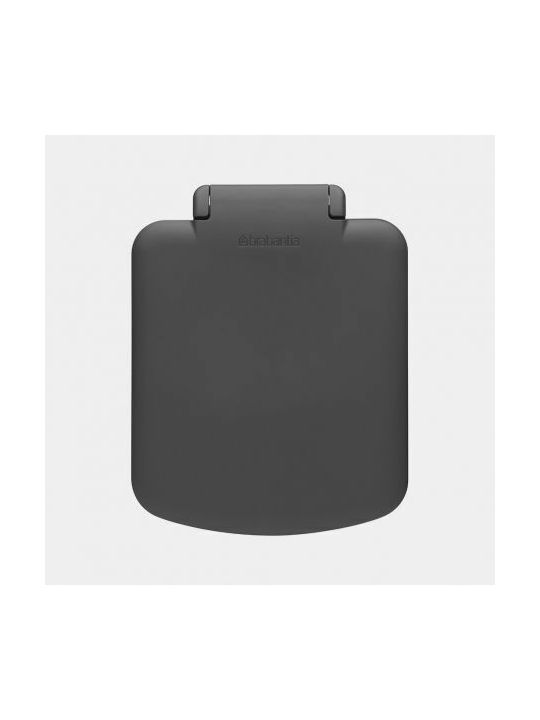 Brabantia StepUp Κάδος Απορριμμάτων Πλαστικός με Πεντάλ Dark Grey 40lt