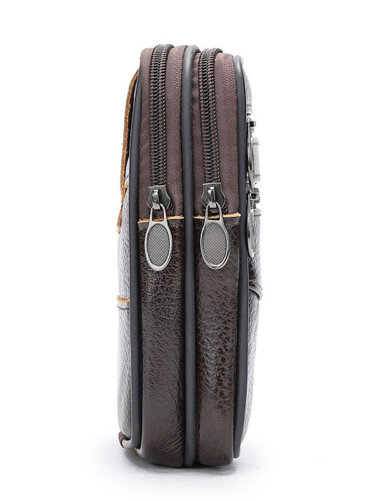 Magazin online pentru bărbați Piele Bum Bag pentru Curea Maro