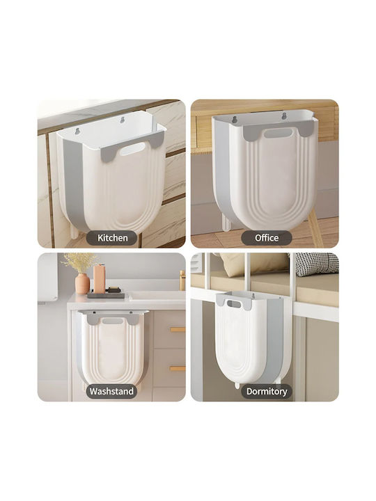 Waste Bin for Cabinet Plastic Grey 10lt
