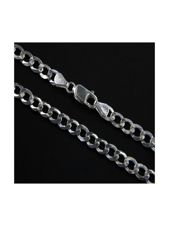 Silver Chain Neck Wide Thickness 8.2mm and Length 60cm