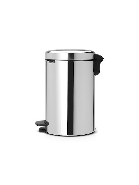 Brabantia Metal Pedal Waste Bin 12lt Silver