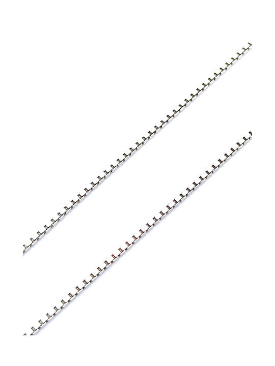 PS Silver Silberne Kette Nacken Dünn Dicke 1.1mm und Länge 55cm