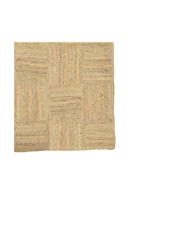 Inart Teppich Rechteckig Sommer aus Jute Beige 302-000014