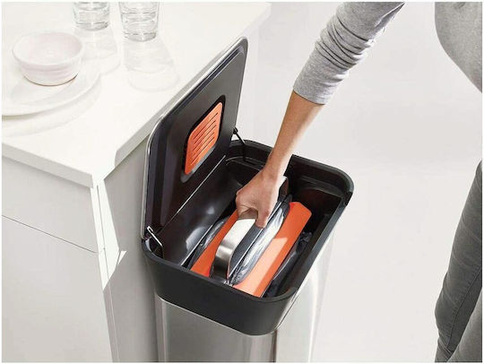 Joseph Joseph Waste Bin Made of Stainless Steel with Silver Pedal 30lt