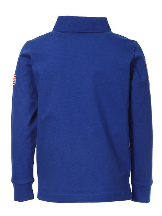 Beverly Hills Polo Club Kids Polo Long Sleeve Blue