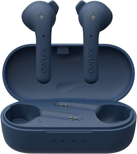 Defunc True Basic In-ear Bluetooth Handsfree Ακουστικά με Θήκη Φόρτισης Μπλε