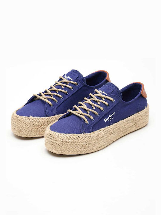 Pepe Jeans Casual Kyle.classic Γυναικεία Sneakers Μπλε