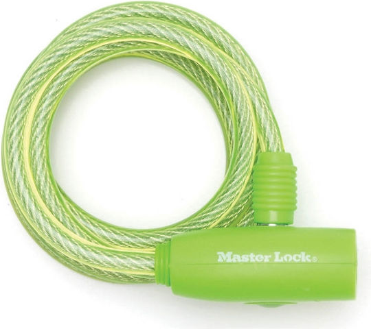 Master Lock 8212EURDPRO Κλειδαριά Ποδηλάτου Κουλούρα με Κλειδί Πράσινη