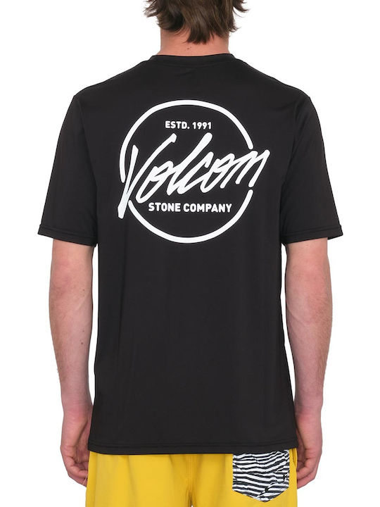 Volcom Bluza Bărbătească cu Mânecă Scurtă Neagră