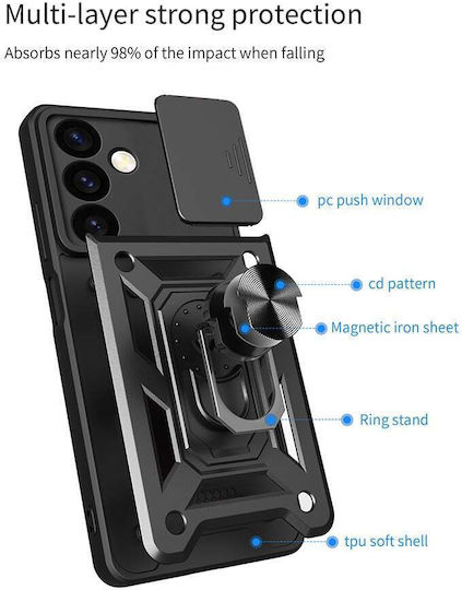 Sonique Back Cover Σιλικόνης / Πλαστικό Ασημί (TCL 40 SE)