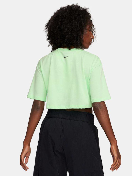 Nike Γυναικείο Αθλητικό Crop T-shirt Vapor Green