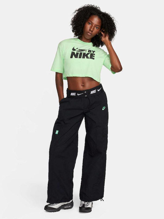 Sportswear Γυναικείο Αθλητικό Crop T-shirt Vapor Green