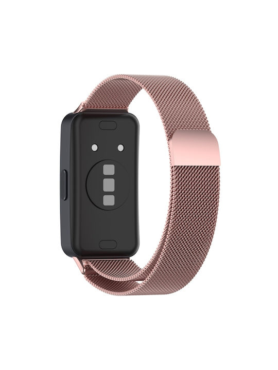 Metal Watch Strap Stainless Steel Pink (Huawei Band 8)