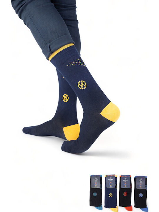 Closet22 Herren Gemusterte Socken Mehrfarbig 4Pack