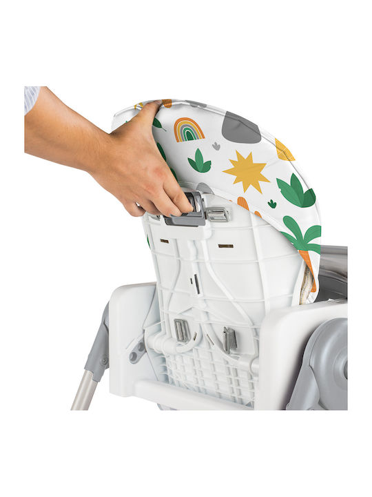 Dolu Deluxe Scaun Înalt De Masă Bebe Pliabil Cu Înălțime Reglabilă Multicolor