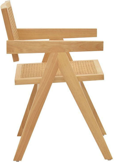 Kalen Πολυθρόνα Τραπεζαρίας Ξύλινη Φυσικό 52x59x79εκ.